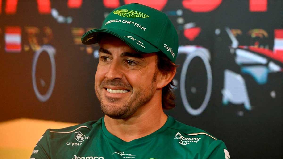 Fernando Alonso, en rueda de prensa
