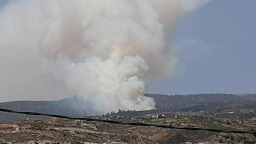 Incendio en Arico