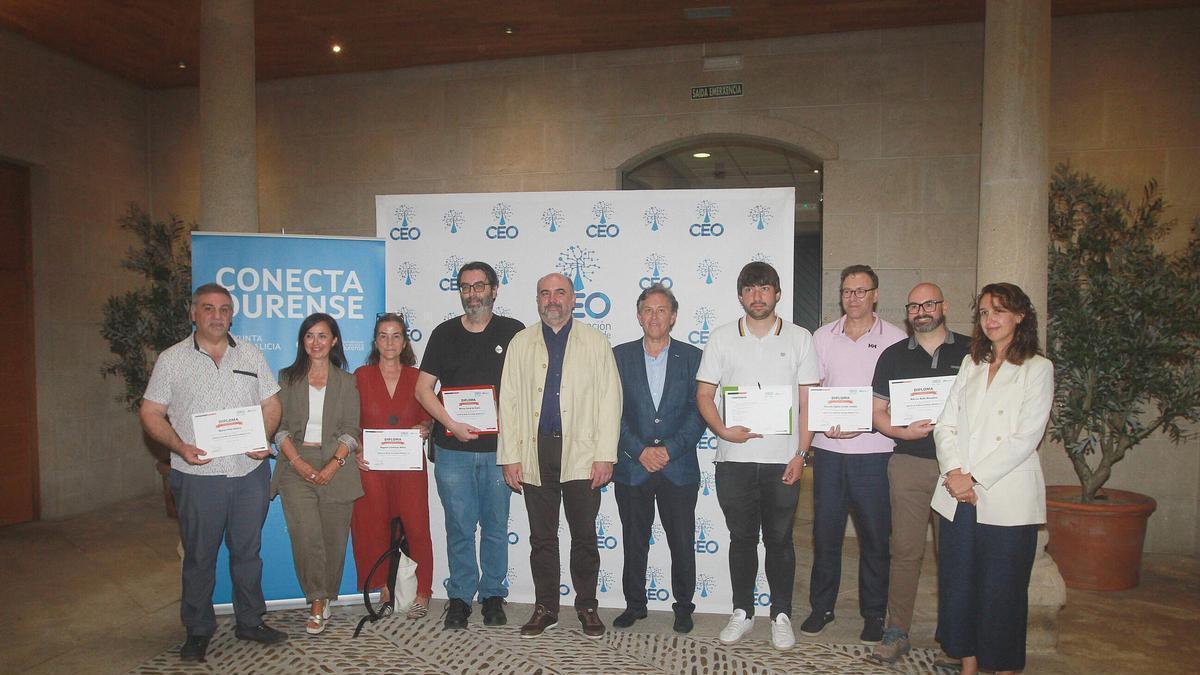 Empresas recogen sus diplomas en el Círculo de Empresarios de Ourense