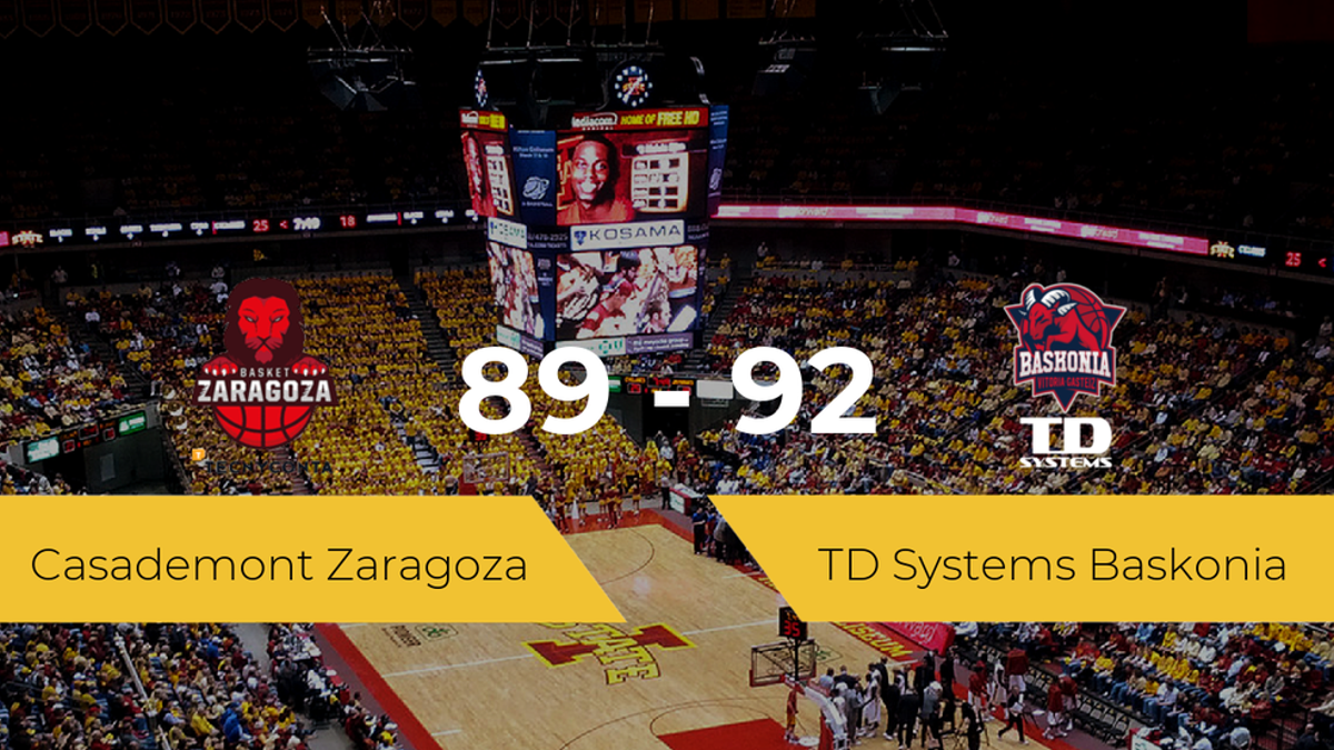 El TD Systems Baskonia derrota al Casademont Zaragoza (89-92)