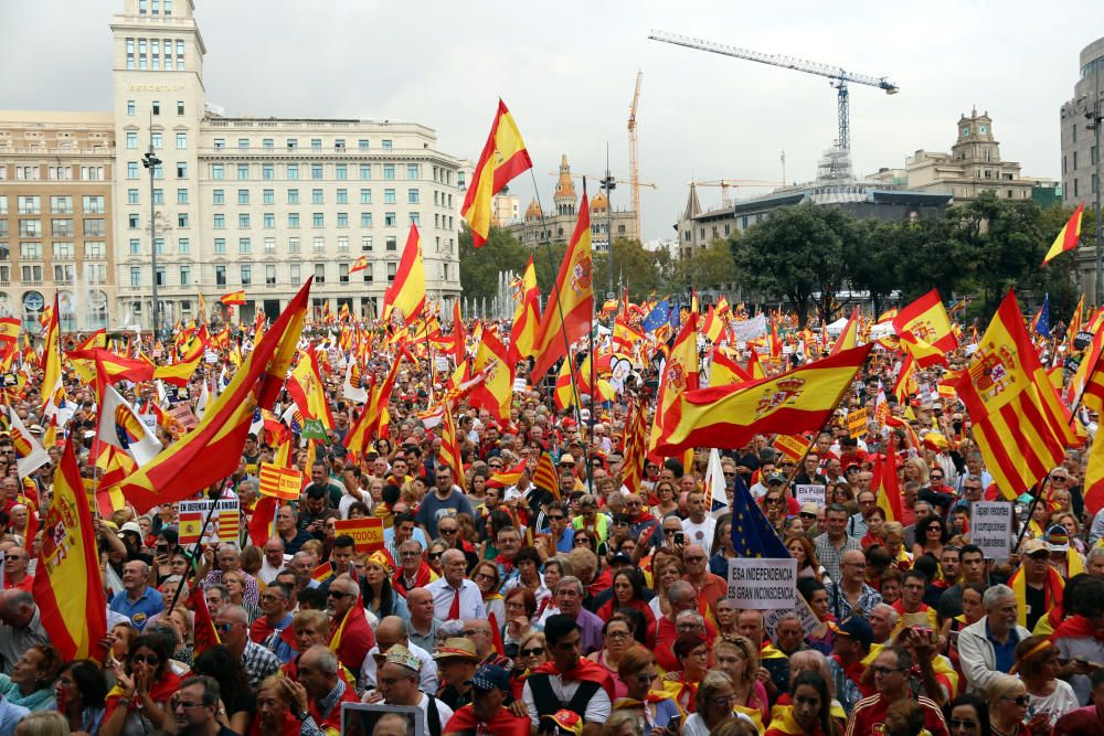 Manifestació del 12 d'octubre a Barcelona