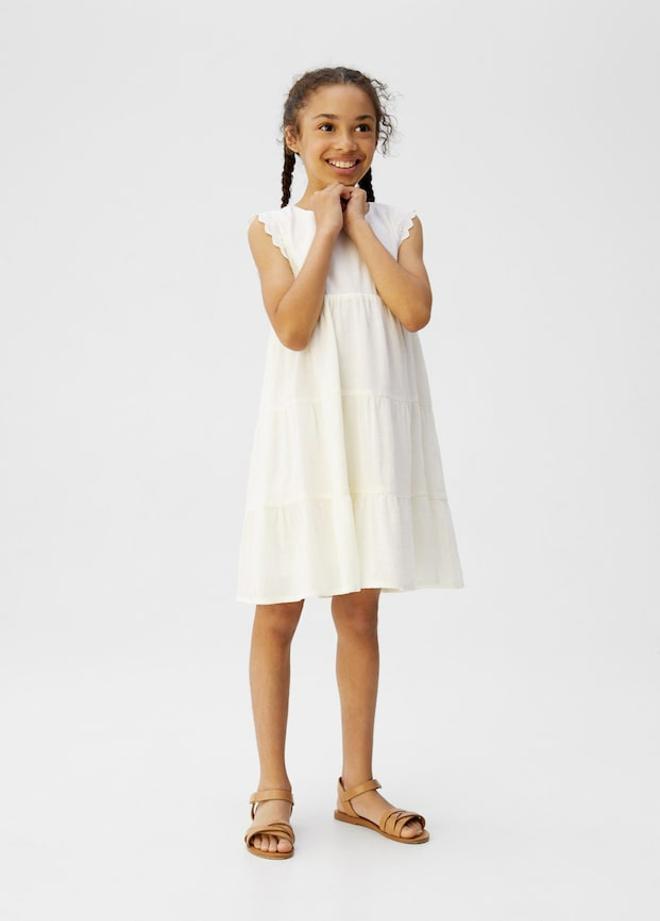 Vestido blanco de Mango Kids