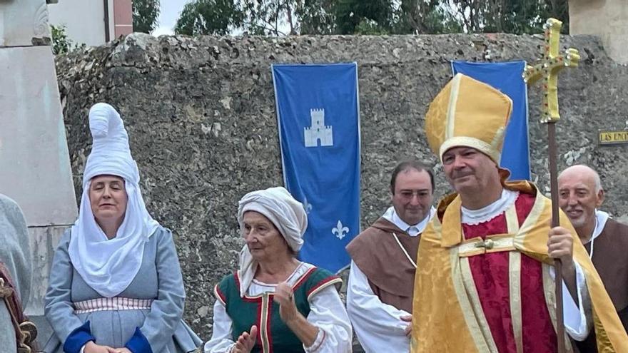 Tazones, representada en la conmemoración del paso de Carlos V por Pimiango