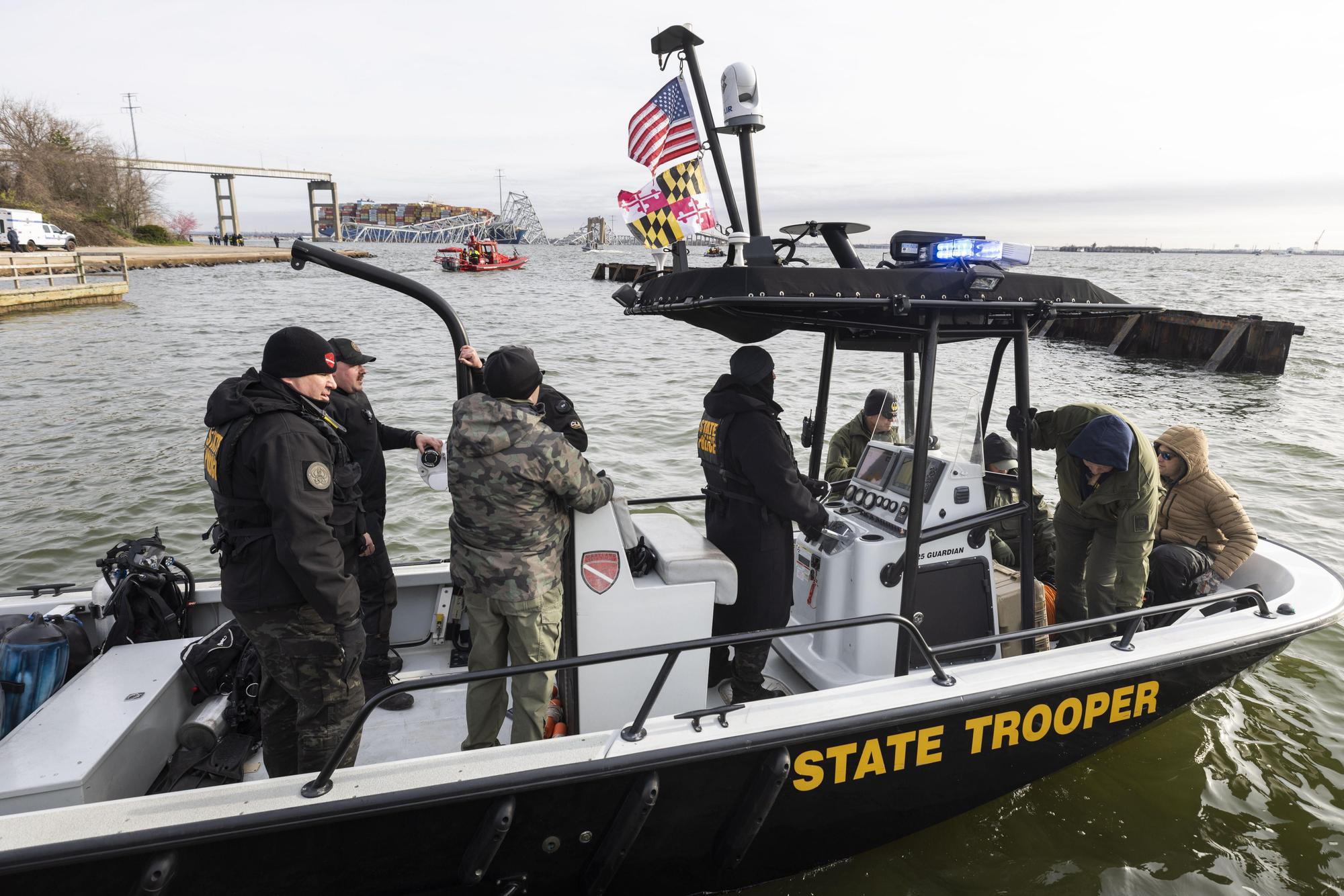 Baltimore bridge collapses after being hit by cargo ship