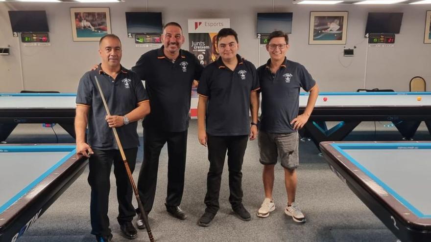 El Ilusions Billar de Ibiza conquista el subcampeonato de Balears