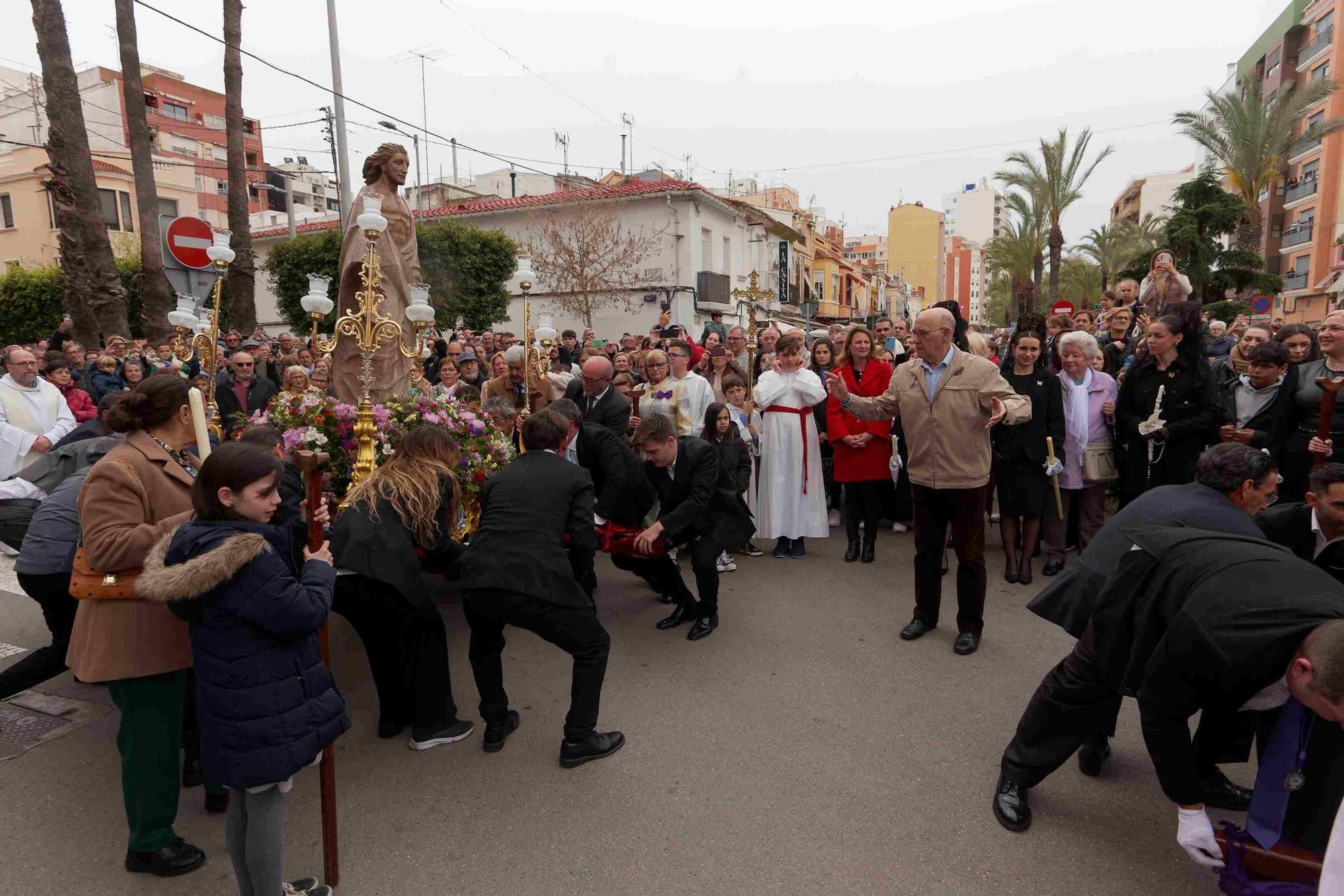 Las mejores imágenes de la Procesión del Encuentro en el Grao de Castellón