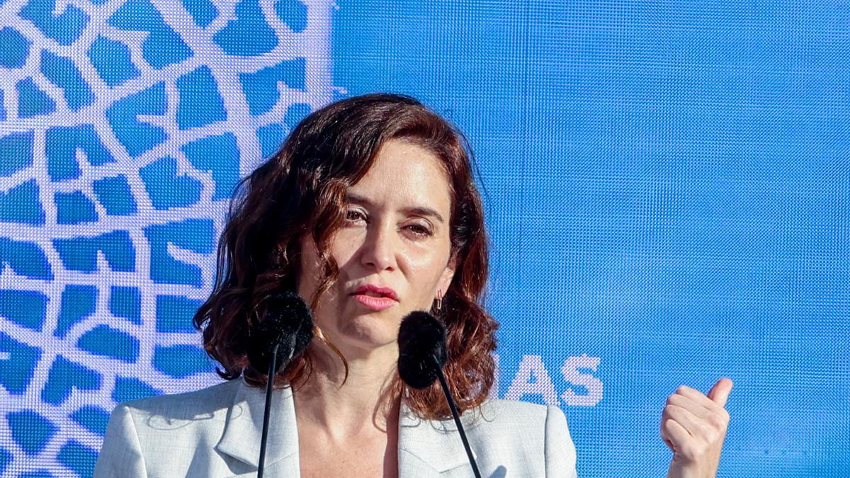 La presidenta de la Comunitat de Madrid, Isabel Díaz Ayuso