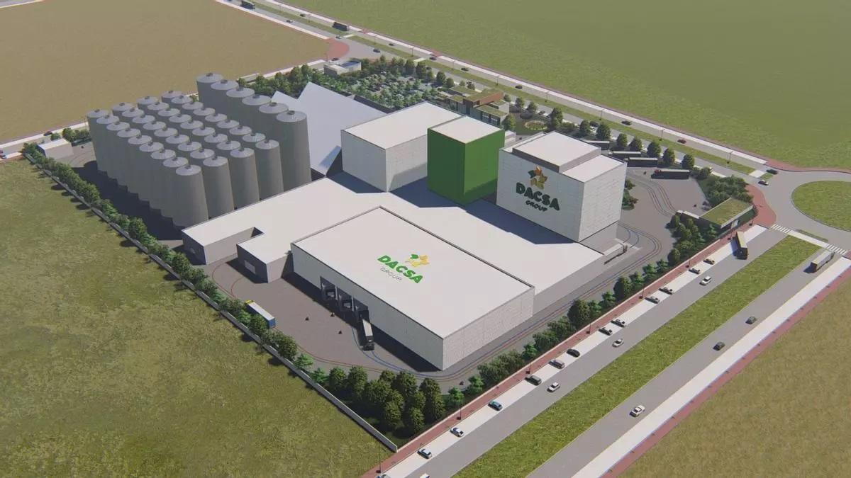 Figuración de la nueva planta de Dacsa en Parc Sagunt.