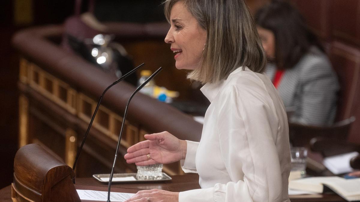LA portavoz de Sumar en el Congreso, Verónica Martínez