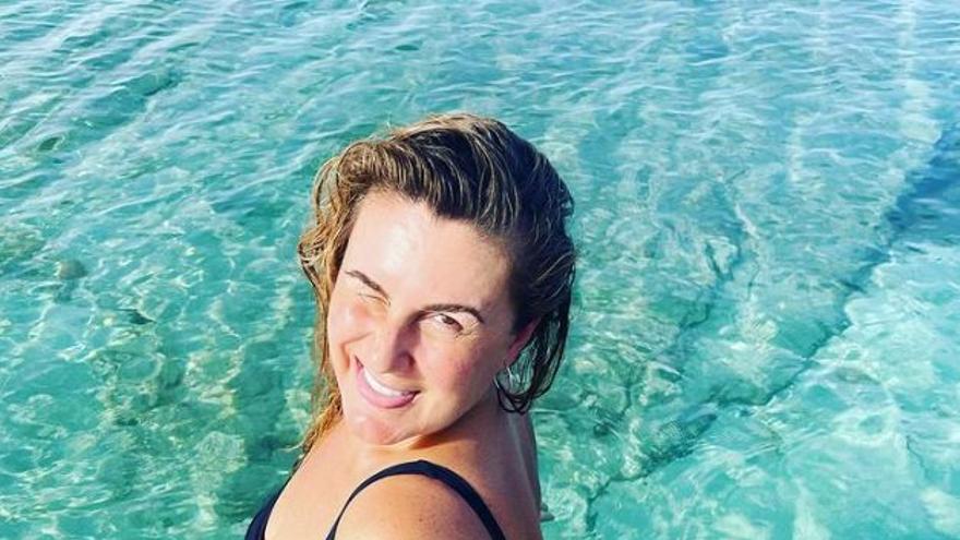 Carlota Corredera disfrutando del verano en una foto colgada en su cuenta de Instagram