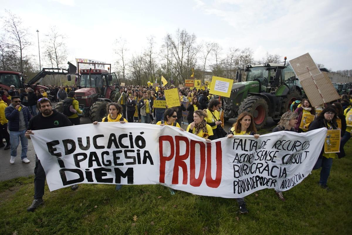 Les imatges de les protestes dels docents