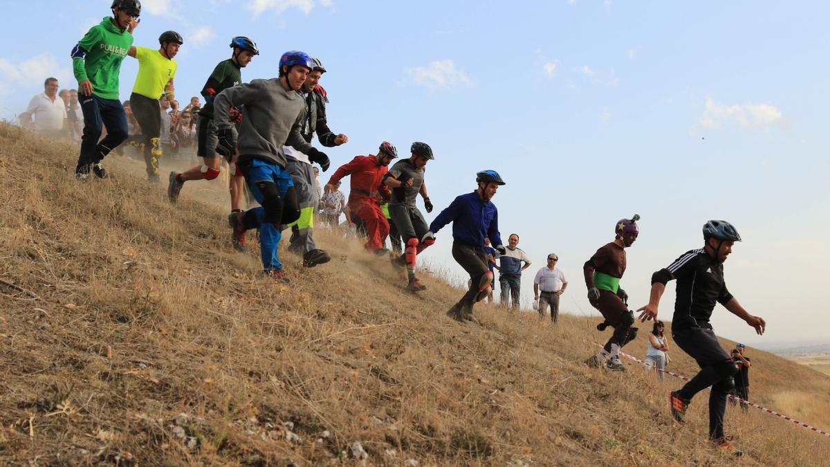 Carrera del queso en Torres del Carrizal