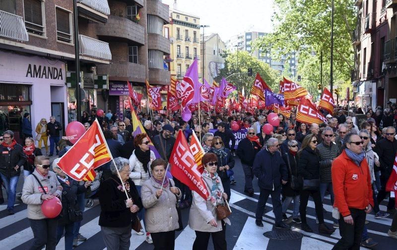 Fotod de la manifestación 1 de mayo- Día del trabajador