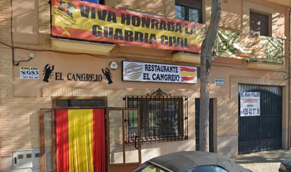 Exterior del bar franquista El Cangrejo, en Ciudad Real, tomada por Google Earth.