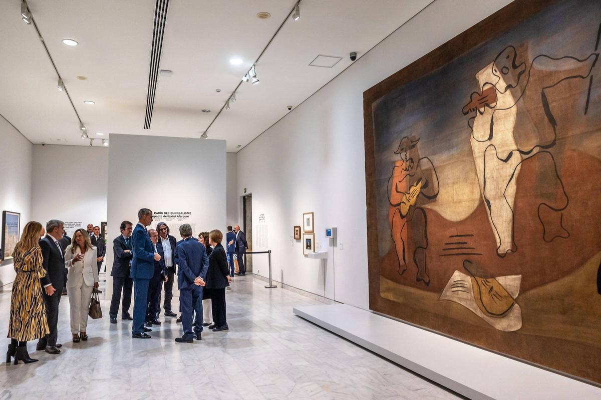 Felipe VI visita la exposición Miró-Picasso en Barcelona