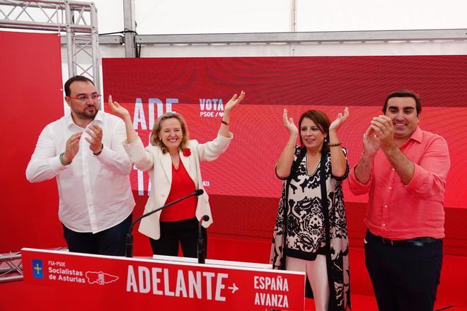 EN IMÁGENES: Cierre de campaña del PSOE en Lugones
