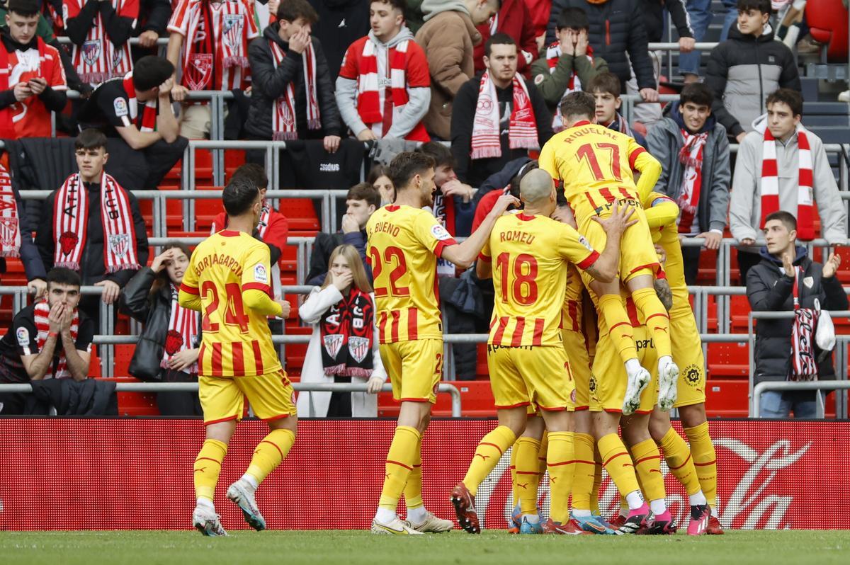 El Girona aconsegueix un triomf d’impacte a San Mamés contra l’Athletic (2-3)