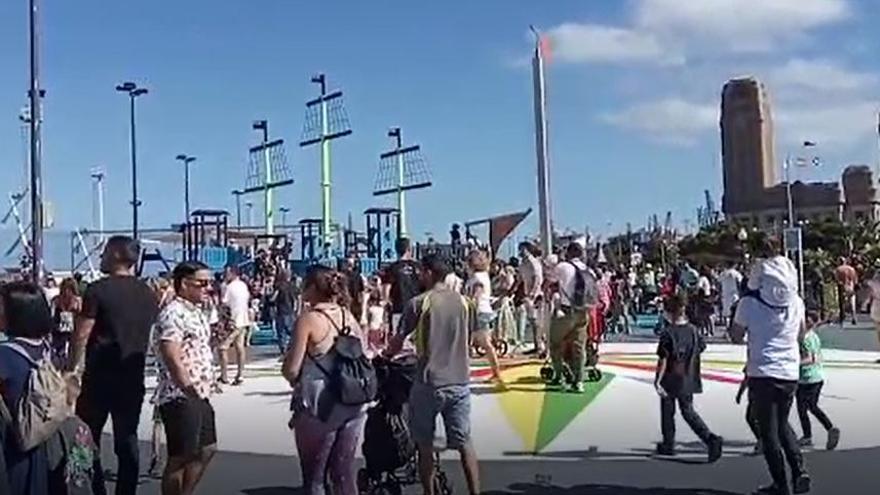Santa Cruz de Tenerife estrena el parque de La Gesta, la zona de juegos «más grande de la Isla»