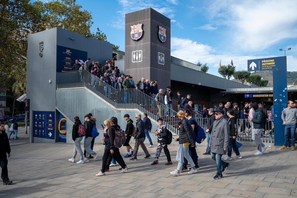 Primer entreno del Barça en el renovado Camp Nou