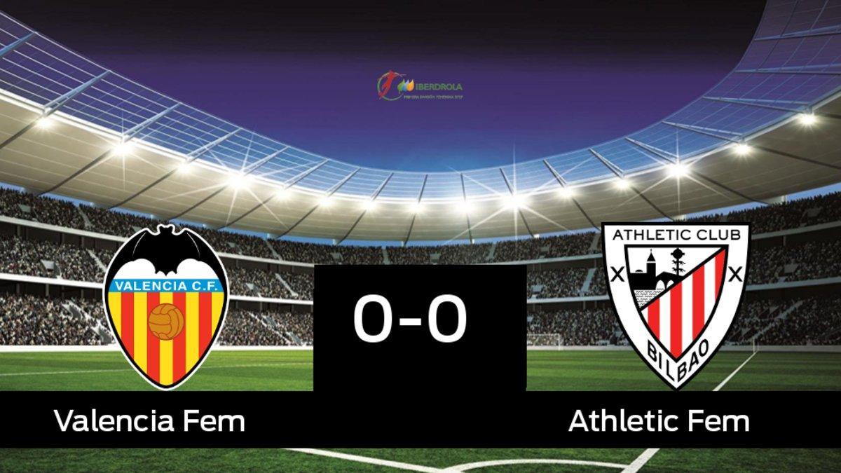 El Valencia Femenino y el Athletic Club empataron a cero