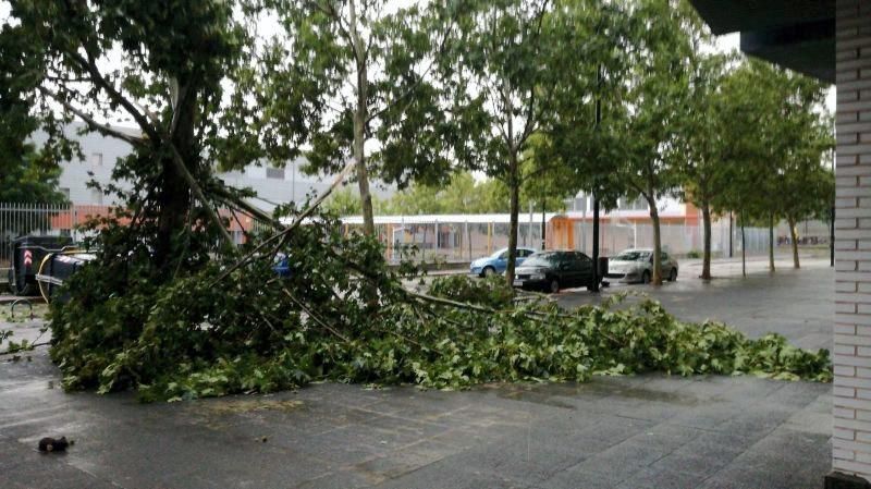 Fuerte tormenta en Zaragoza