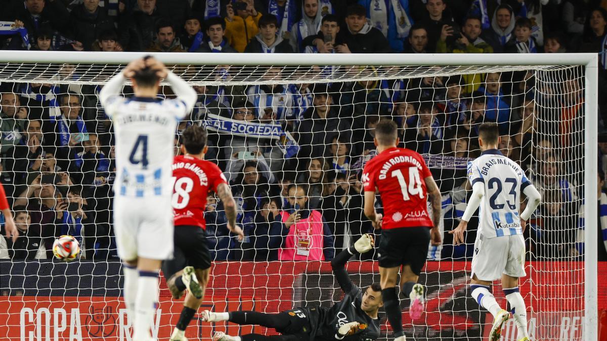 La Real Sociedad cae en los penaltis ante el Mallorca y queda