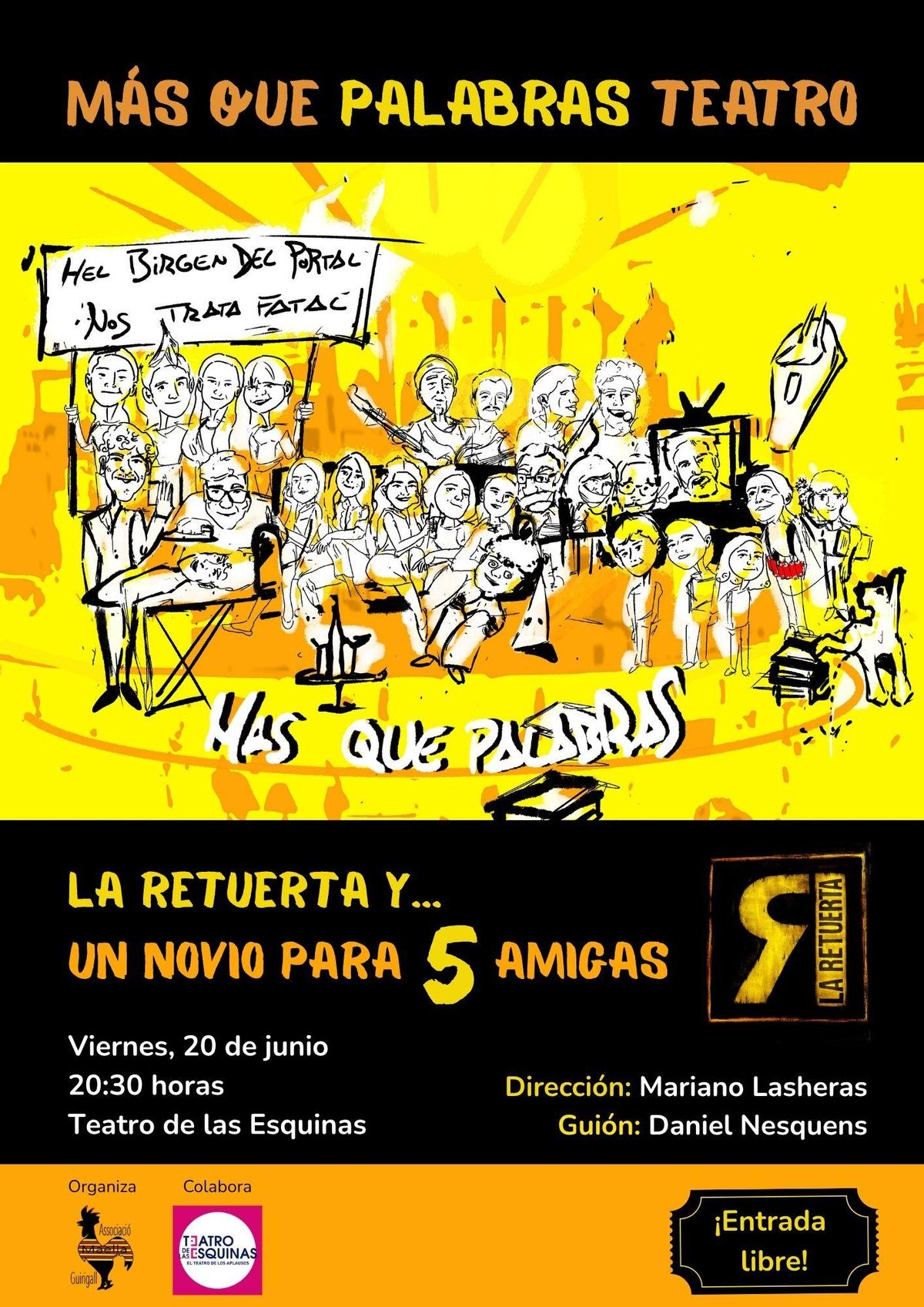 El cartel de la obra de teatro.
