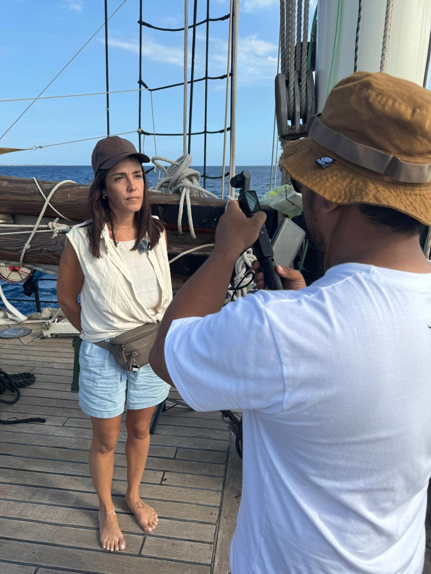 La castellonense, durante un directo para redes sociales.