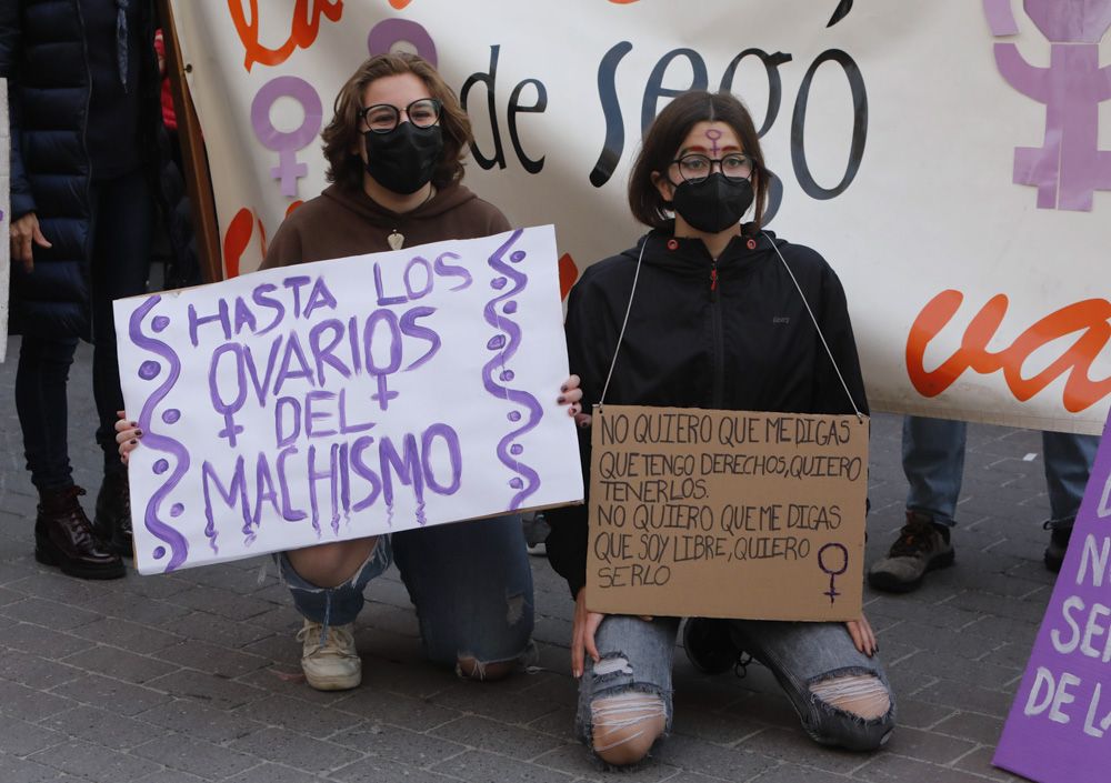 Manifestación del 8M en Sagunt.