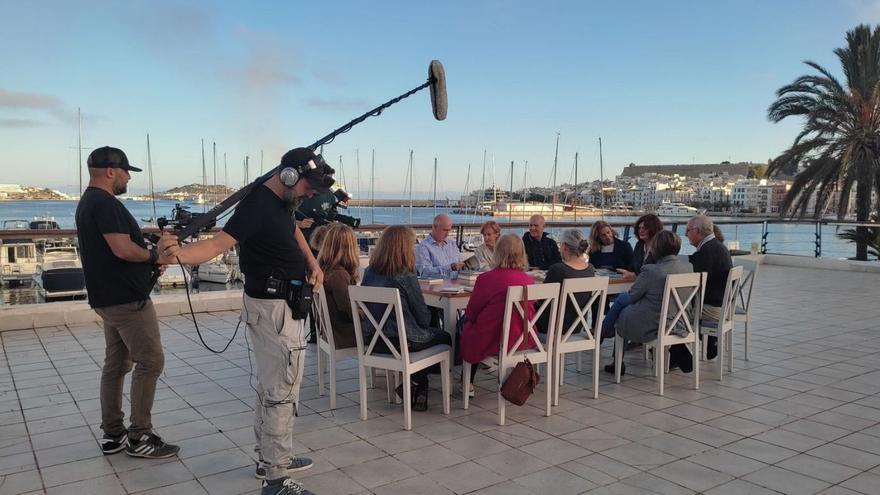 Un momento de la grabación del programa ‘Un país para leerlo’ de TVE en el CNI.