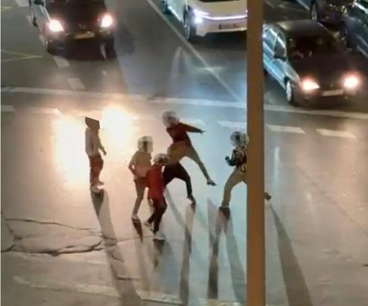 Un momento de la pelea