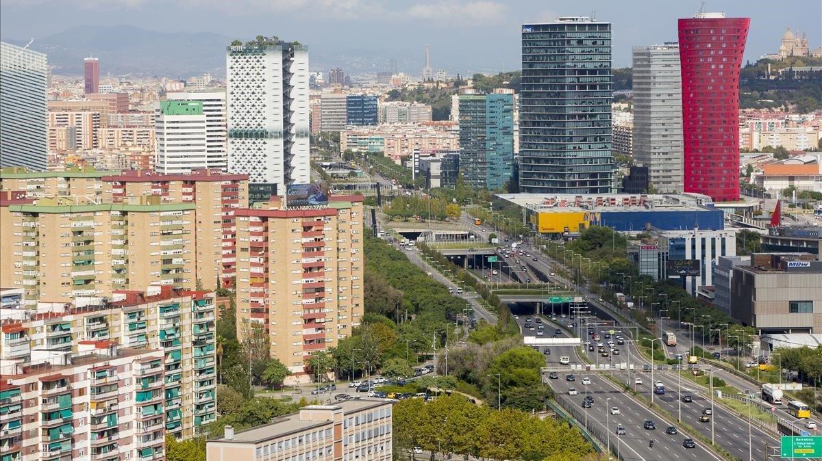 Imagen de la Plaza Europa de l’Hospitalet de Llobregat.