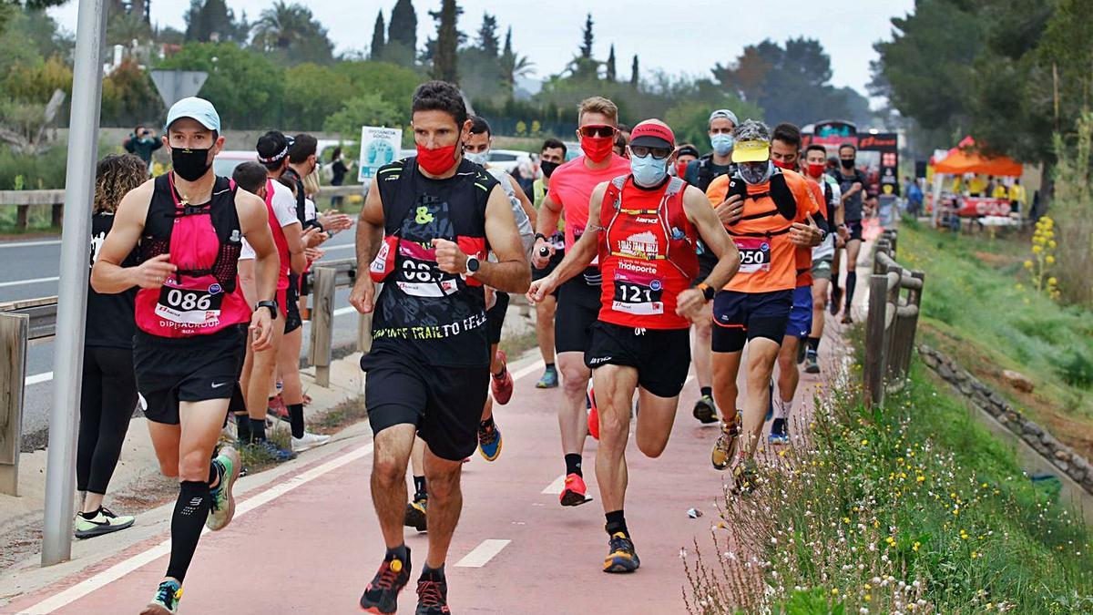 Una de las salidas que se dieron ayer en Santa Gertrudis. | JUAN A. RIERA