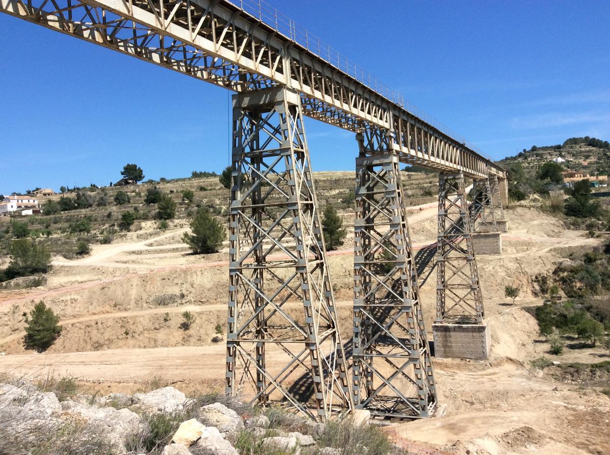 El viaducto del Quisi, antes de que comenzaran las obras del nuevo.