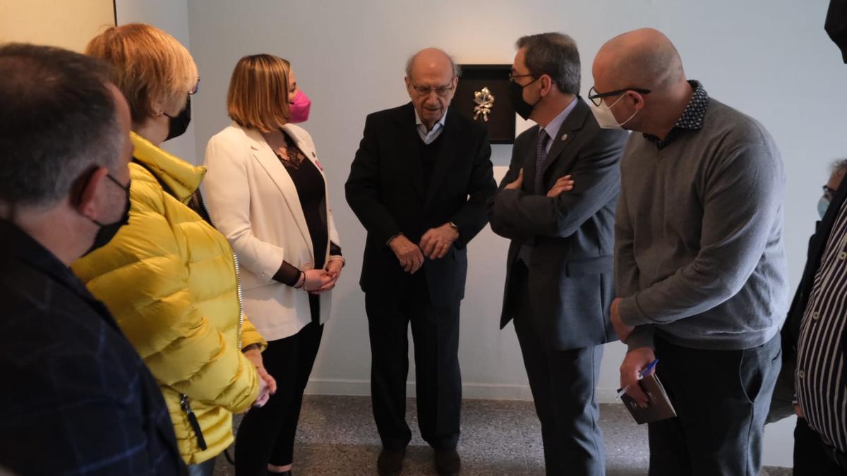 Pere Portabella al Museu de l&#039;Empordà durant la inauguració de la seva exposició