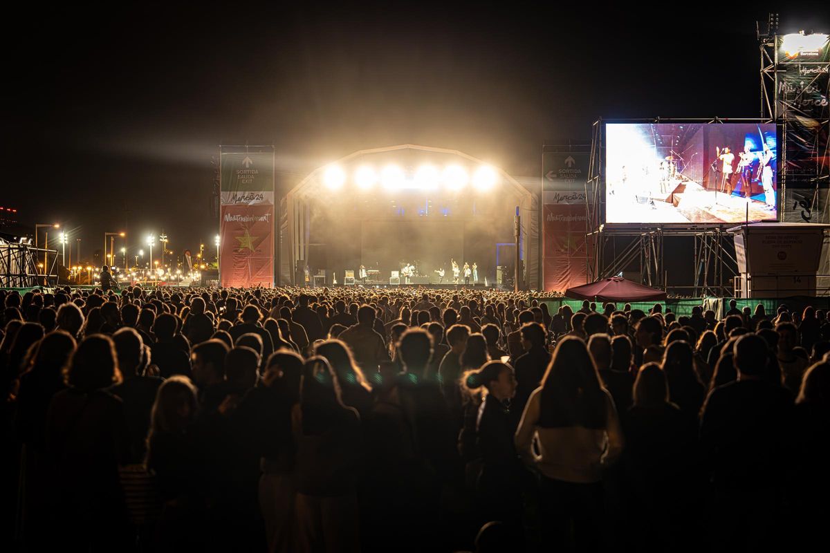 El dispositivo de seguridad durante la noche de fiestas de La Mercè.