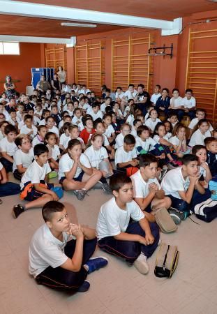 20/06/2018 CARRIZAL, INGENIO. La ingeniera aeronáutica de la Nasa, Mar Vaquero, ofrece una charla a los alumnos del colegio de primaria Tomás Morales. SANTI BLANCO  | 20/06/2018 | Fotógrafo: Santi Blanco