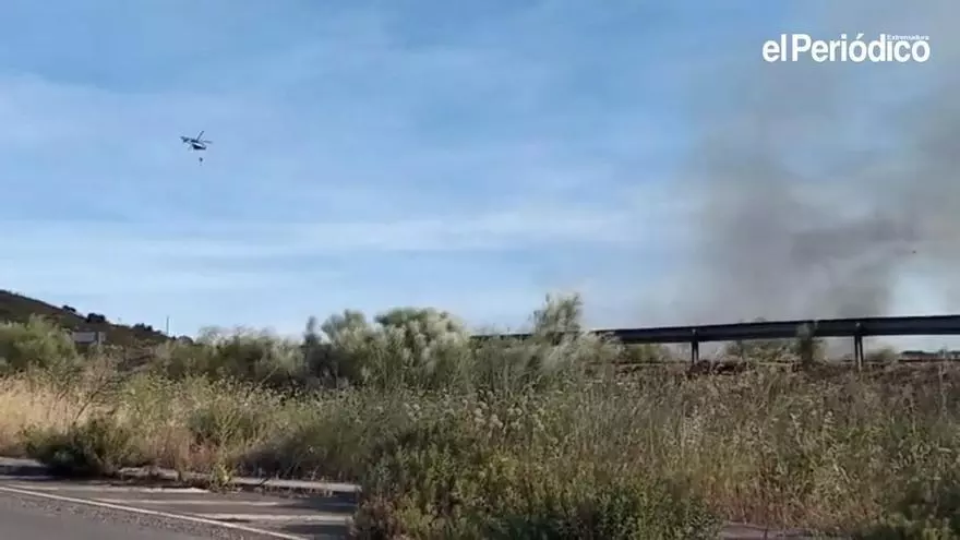 Video | Incendio de nivel 1 en el término de Plasencia