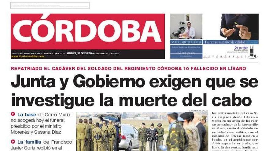 La portada de CÓRDOBA