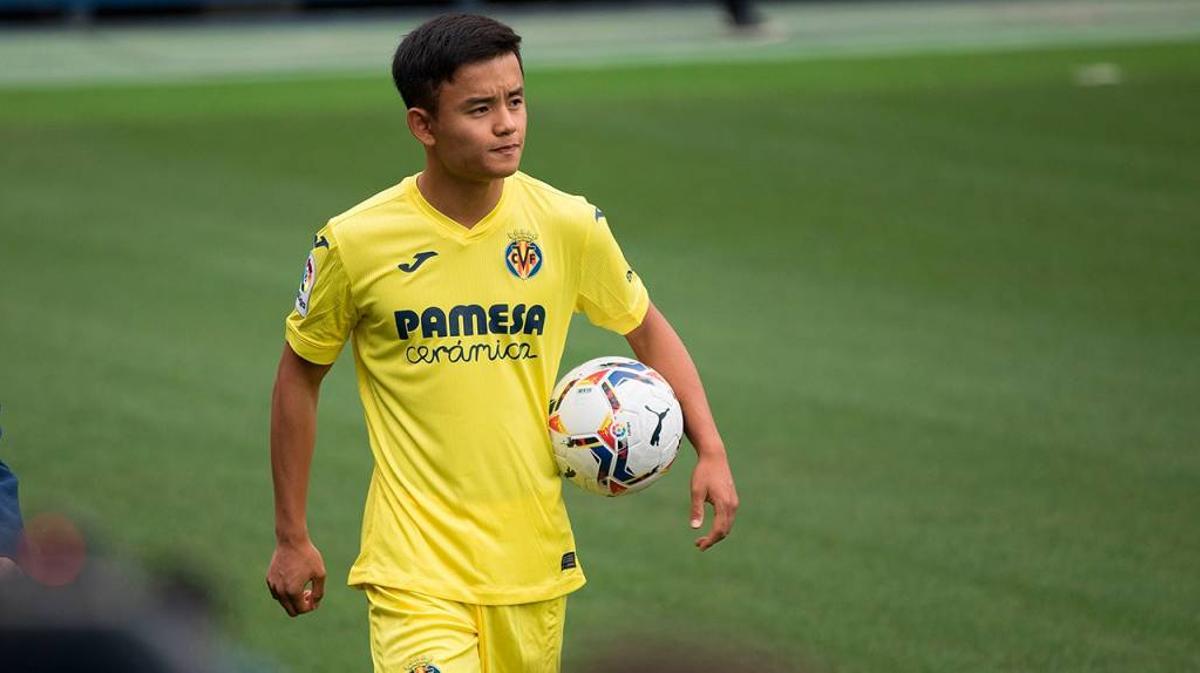 Kubo fue cedido al Villarreal pero no está teniendo protagonismo
