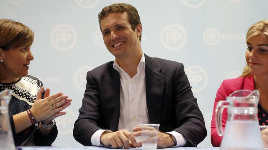 Casado, ayer en Valencia, en el consejo del PP-PV