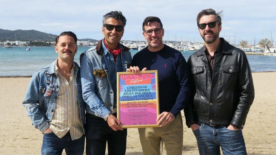 Sr Cardona, Diego Calvo, Miguel Tur y Marcos Torres, ayer, en la presentación del festival. | ASA