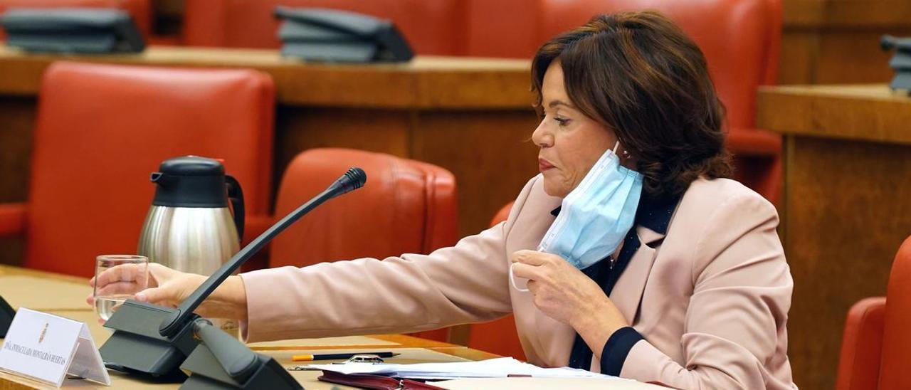 Inmaculada Montalbán Huertas, en la Comisión Consultiva de Nombramientos para el Tribunal Constitucional, en el 2021.