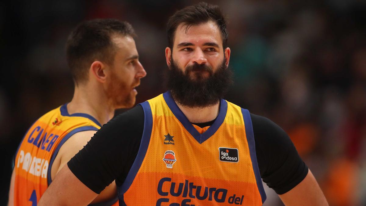 Bojan Dubljevic jugó muy mermado la segunda parte ante el Real Madrid.