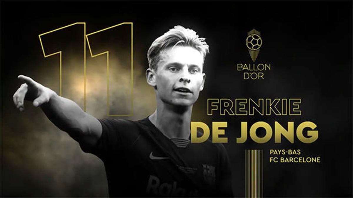 De Jong se queda fuera del Top Ten del Balón de Oro