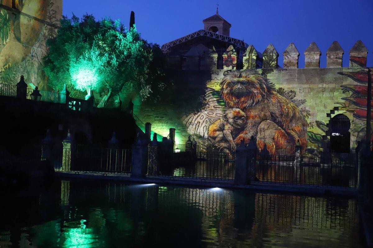 Las autoridades inauguran el espectáculo del Alcázar