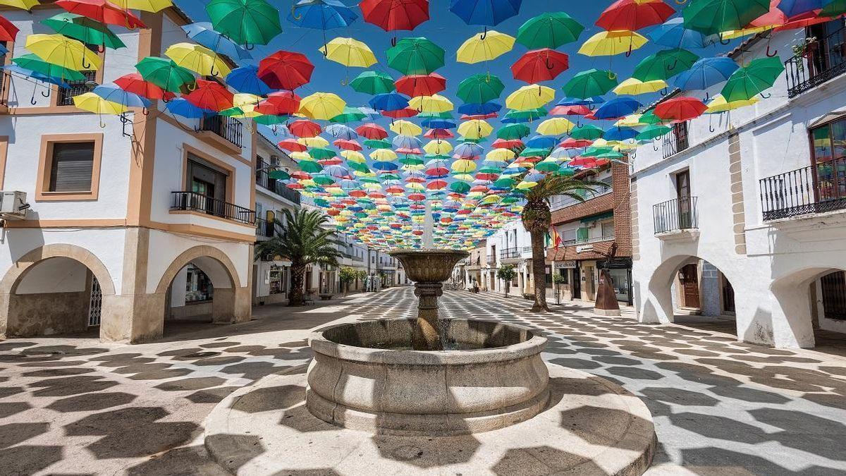 Plaza de los Paraguas, Malpartida de Cáceres.