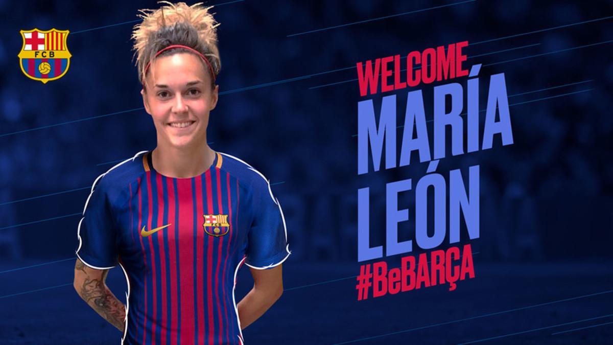 'Mapi' León es el sexto refuerzo del Barça femenino