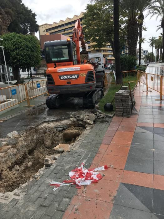 La lluvia ha provocado incendencias en las calles de Torremolinos.