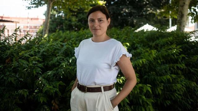 Saray Durán, ayer, en Santiago.   | // ÓSCAR CORRAL